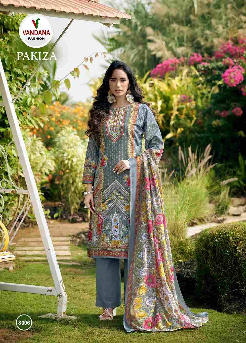 Pakiza Vol-8 By Vandana Fashion 8001 To 8008 Series Beautiful Stylish Festive Suits Fancy Colorful Casual Wear & Ethnic Wear & Ready To Wear Pure Cotton Print Dresses At Wholesale Price