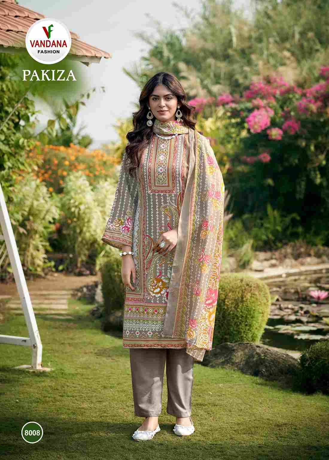 Pakiza Vol-8 By Vandana Fashion 8001 To 8008 Series Beautiful Stylish Festive Suits Fancy Colorful Casual Wear & Ethnic Wear & Ready To Wear Pure Cotton Print Dresses At Wholesale Price