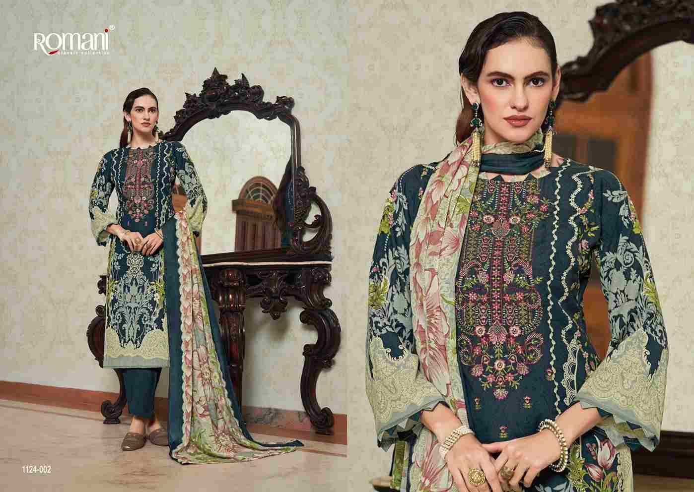 Aarzu Vol-25 By Romani 1124-001 To 1124-008 Series Beautiful Festive Suits Stylish Fancy Colorful Casual Wear & Ethnic Wear Soft Cotton Print Dresses At Wholesale Price