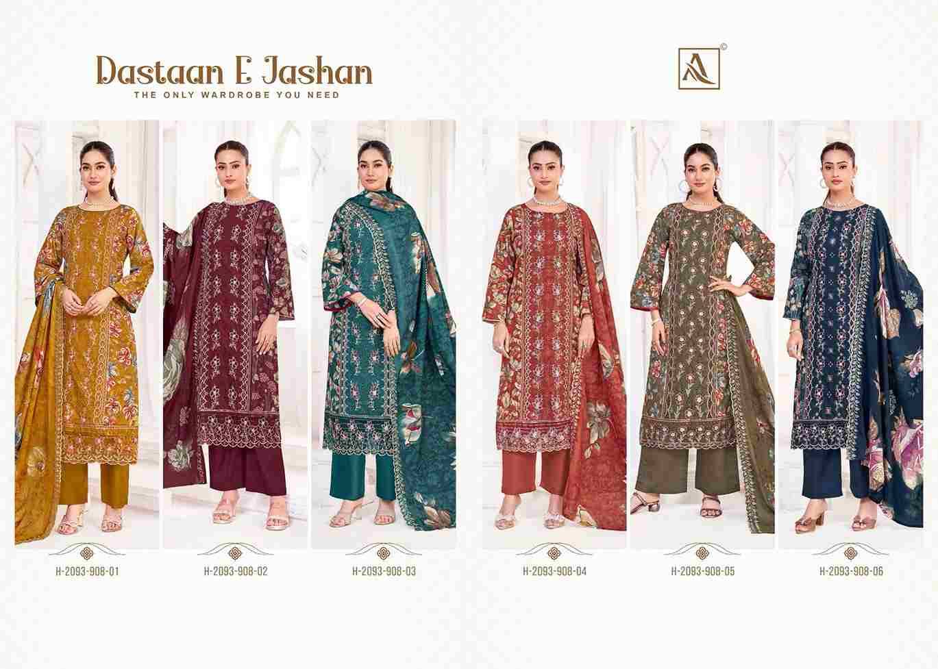 Dastaan E Jashan By Alok Suit 2093-908-01 To 2093-908-06 Series Beautiful Festive Suits Stylish Fancy Colorful Casual Wear & Ethnic Wear Pure Cambric Cotton Print Dresses At Wholesale Price