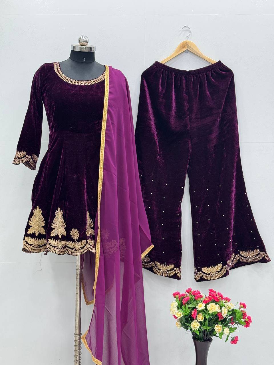 Kf-1661 By Fashid Wholesale Beautiful Stylish Festive Suits Fancy Colorful Casual Wear & Ethnic Wear & Ready To Wear Heavy Viscose Velvet Dresses At Wholesale Price