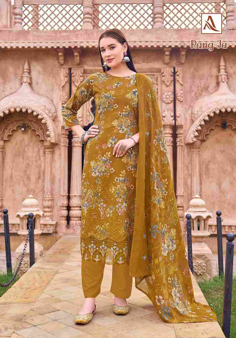 Rang Ja By Alok Suit 2079-899-01 To 2079-899-06 Series Beautiful Festive Suits Stylish Fancy Colorful Casual Wear & Ethnic Wear Pure Cambric Cotton Print Dresses At Wholesale Price