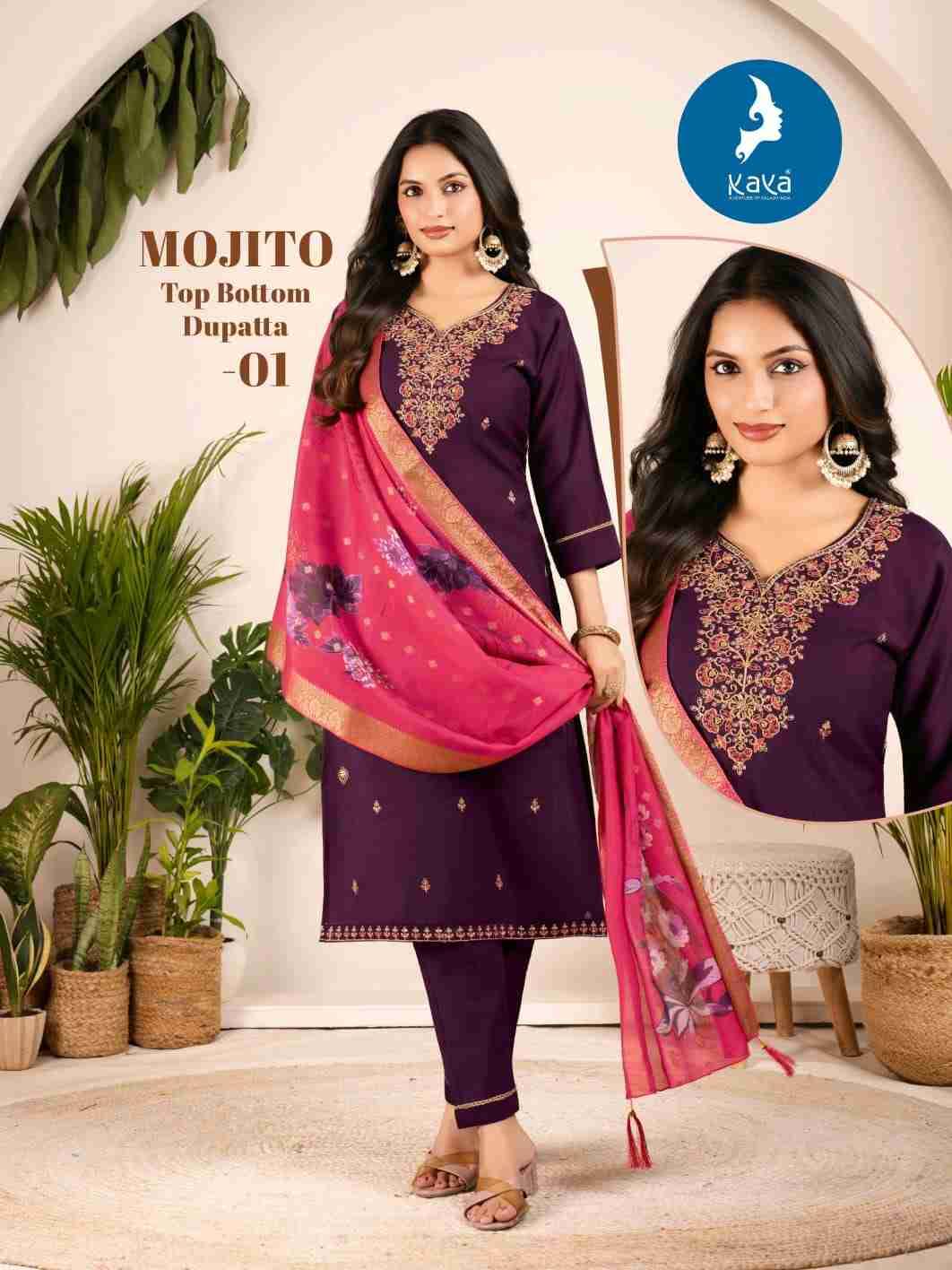 Mojito By Kaya 01 To 06 Series Beautiful Stylish Festive Suits Fancy Colorful Casual Wear & Ethnic Wear & Ready To Wear Vertican Dresses At Wholesale Price