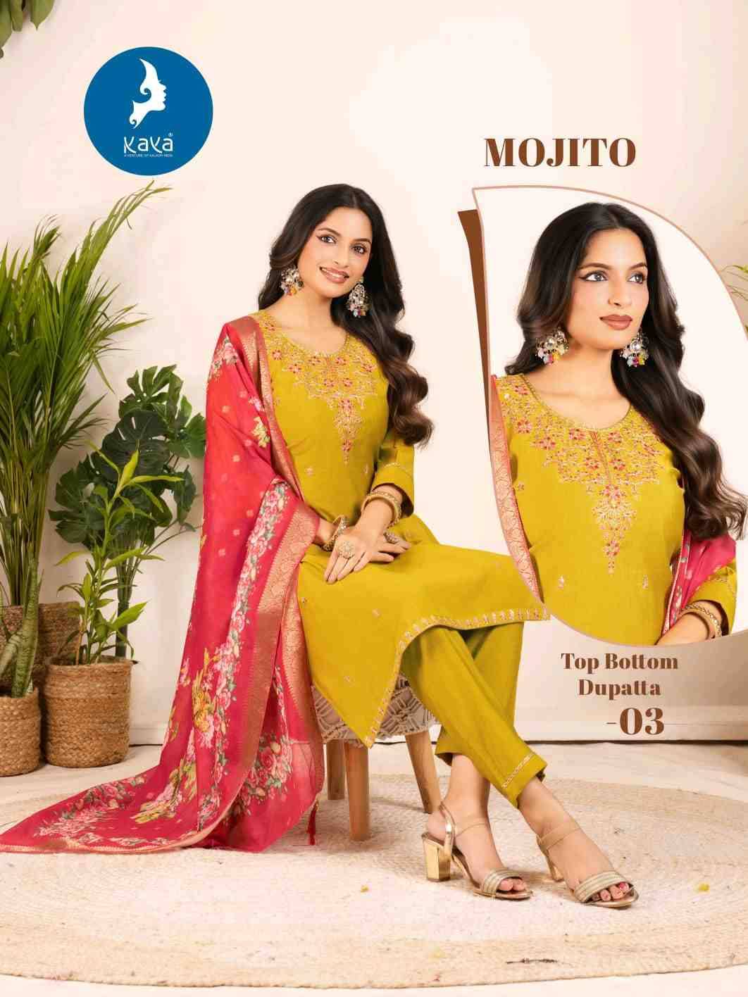 Mojito By Kaya 01 To 06 Series Beautiful Stylish Festive Suits Fancy Colorful Casual Wear & Ethnic Wear & Ready To Wear Vertican Dresses At Wholesale Price