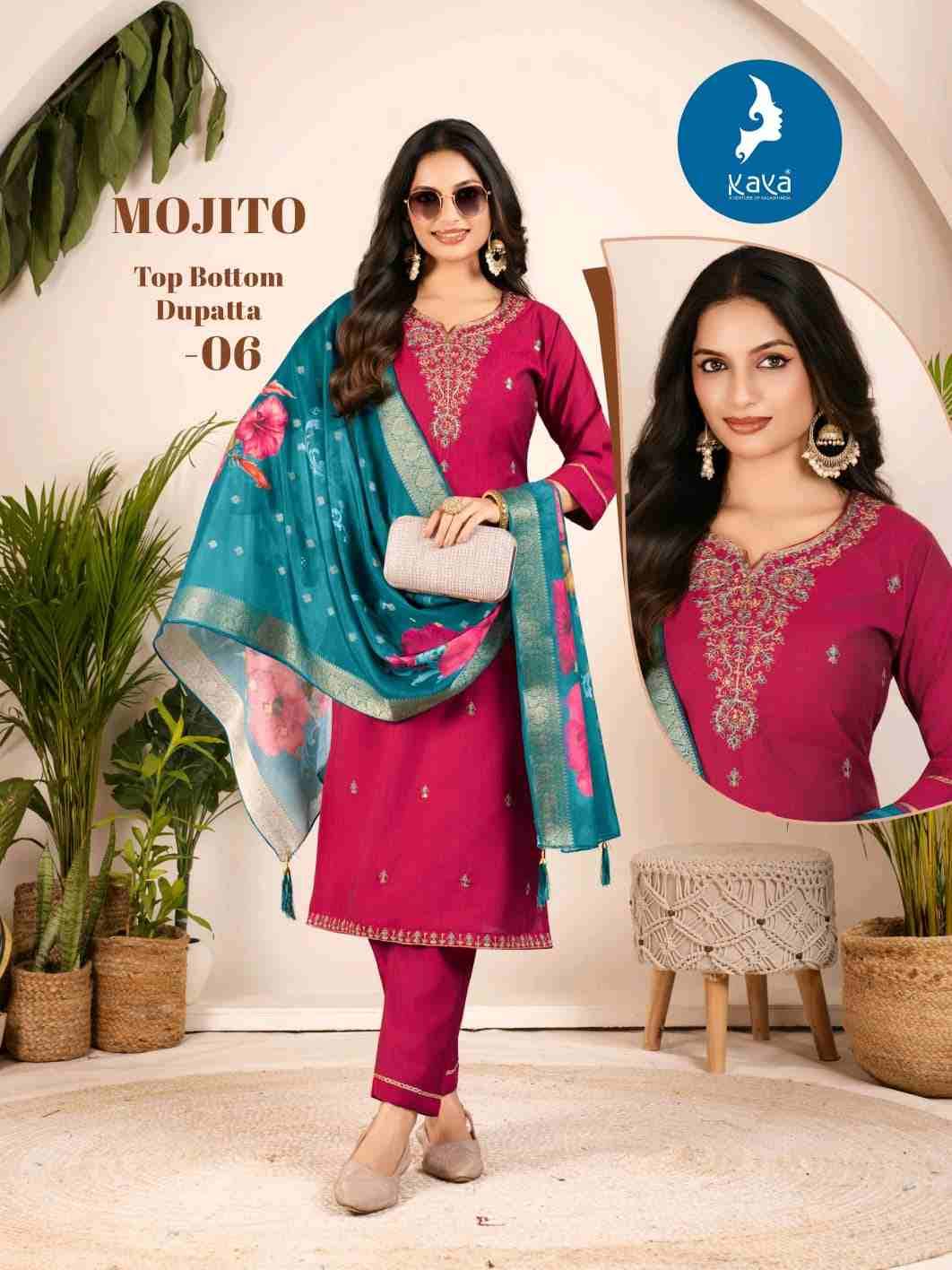 Mojito By Kaya 01 To 06 Series Beautiful Stylish Festive Suits Fancy Colorful Casual Wear & Ethnic Wear & Ready To Wear Vertican Dresses At Wholesale Price