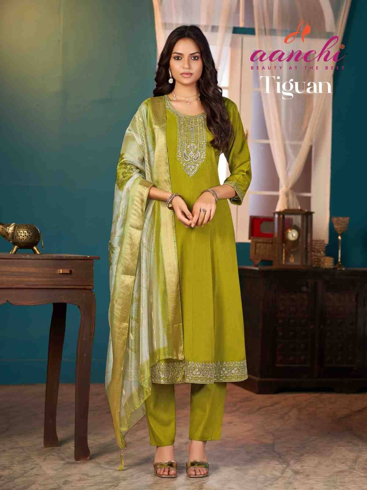 Tiguan By Aanchi 01 To 04 Series Beautiful Stylish Festive Suits Fancy Colorful Casual Wear & Ethnic Wear & Ready To Wear Roman Shimmer Dresses At Wholesale Price