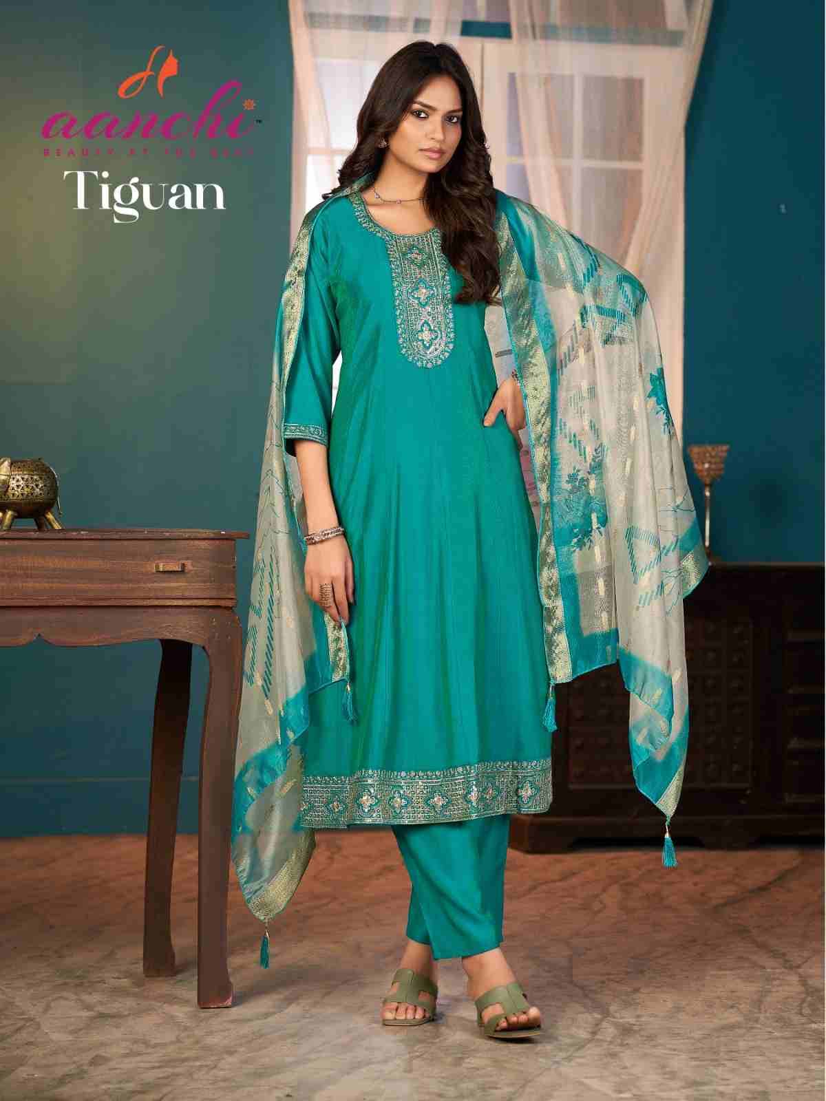 Tiguan By Aanchi 01 To 04 Series Beautiful Stylish Festive Suits Fancy Colorful Casual Wear & Ethnic Wear & Ready To Wear Roman Shimmer Dresses At Wholesale Price