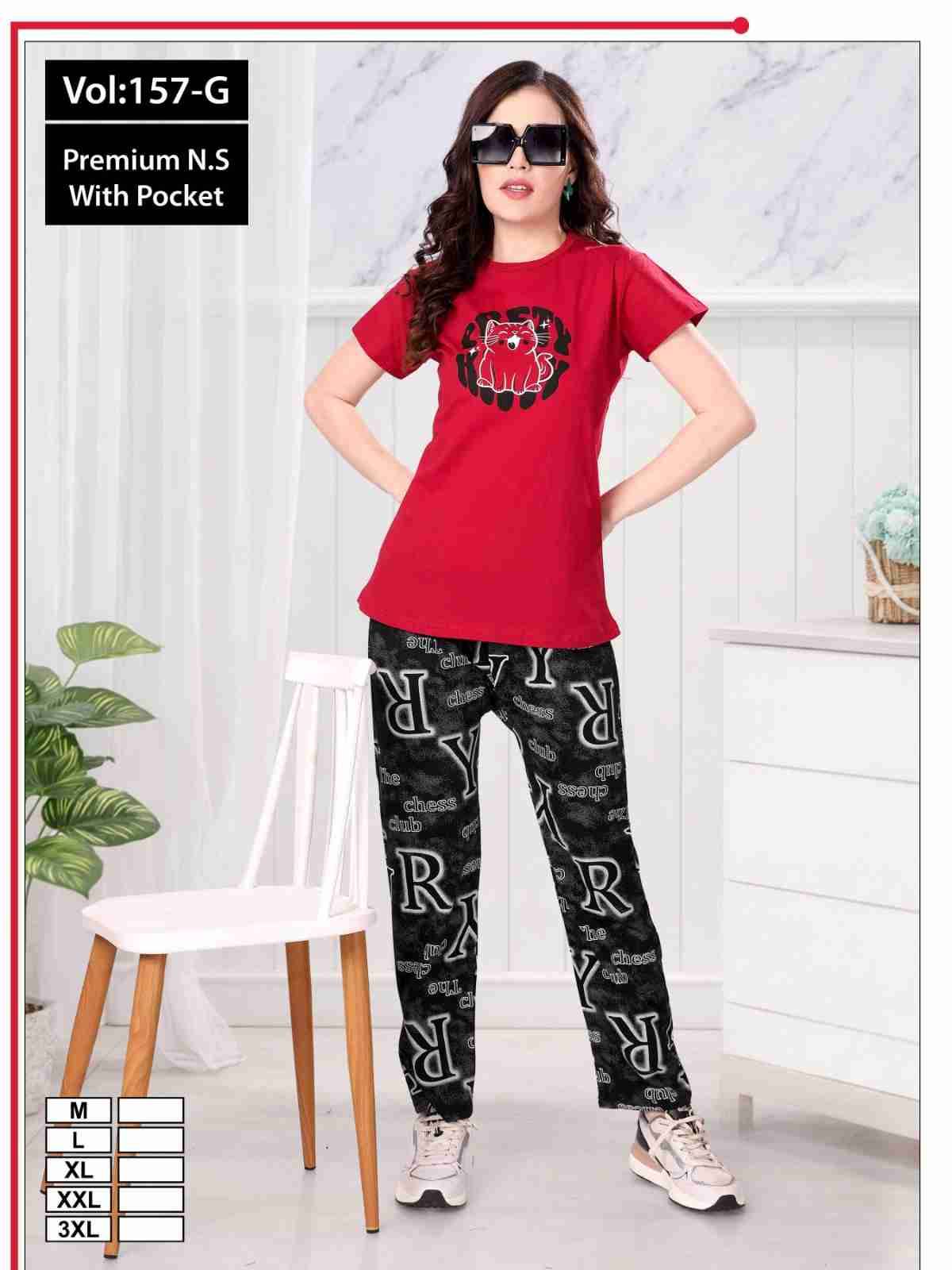 Vol-157-G By Kaamiri 01 To 06 Series Designer Stylish Fancy Colorful Beautiful Party Wear & Ethnic Wear Collection Hosiery Cotton Night Suits At Wholesale Price