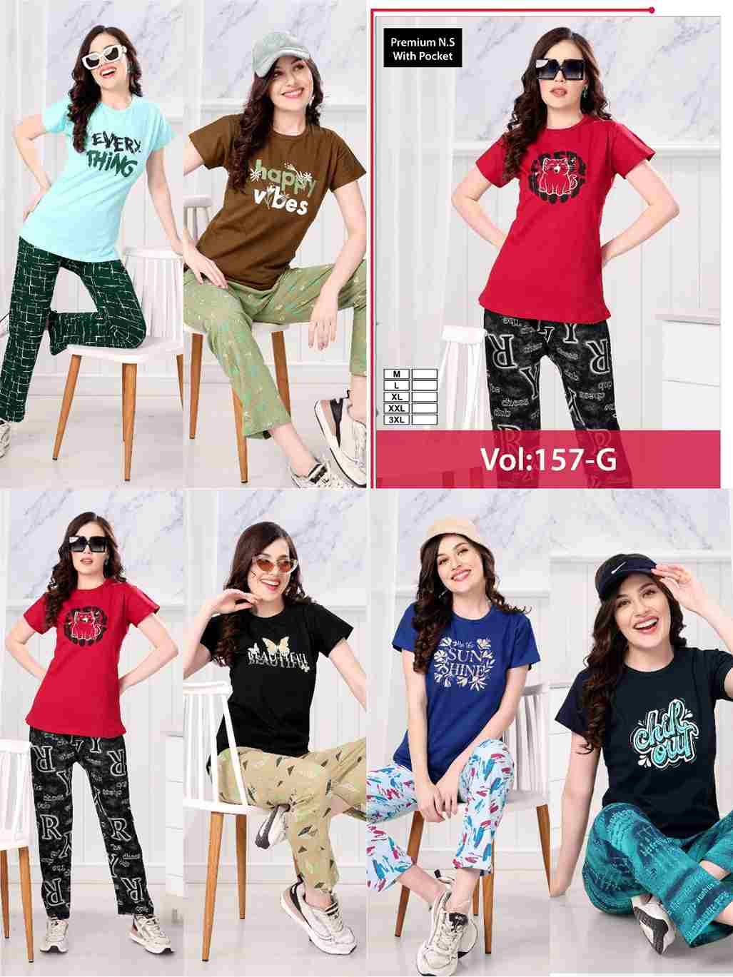 Vol-157-G By Kaamiri 01 To 06 Series Designer Stylish Fancy Colorful Beautiful Party Wear & Ethnic Wear Collection Hosiery Cotton Night Suits At Wholesale Price