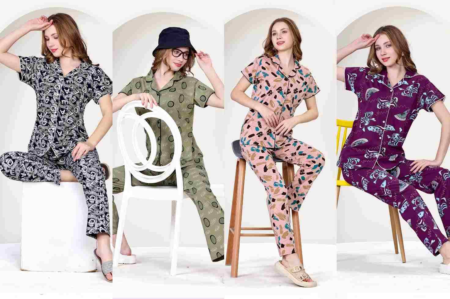 Vol-159-M By Kaamiri 01 To 06 Series Designer Stylish Fancy Colorful Beautiful Party Wear & Ethnic Wear Collection Hosiery Cotton Night Suits At Wholesale Price