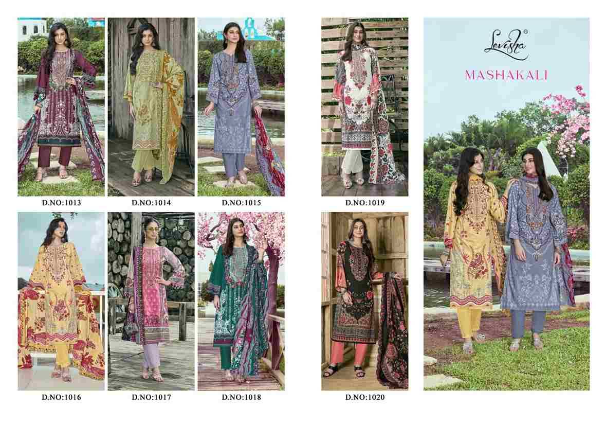 Mashakali By Levisha 1013 To 1020 Series Festive Suits Beautiful Fancy Colorful Stylish Party Wear & Occasional Wear Cambric Lawn Cotton Dresses At Wholesale Price