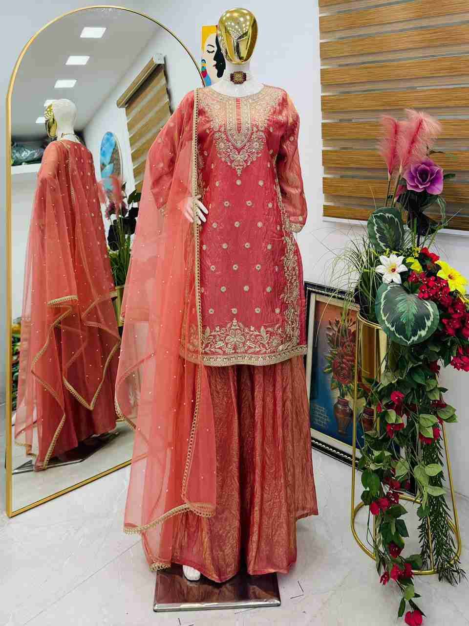 Zd-10015 By Fashid Wholesale 01 To 02 Series Beautiful Suits Stylish Fancy Colorful Party Wear & Occasional Wear Fendy Silk Dresses At Wholesale Price
