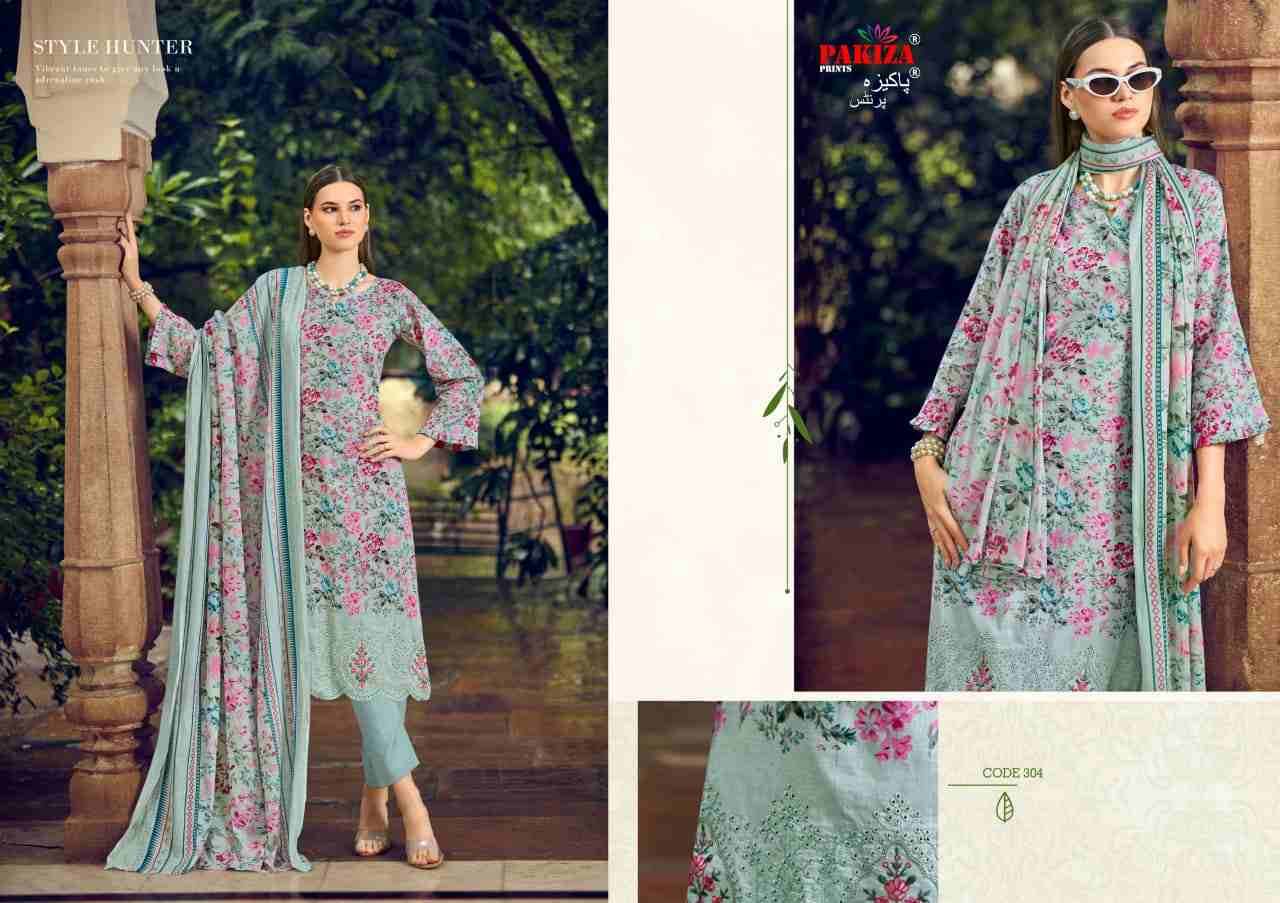 Nawazish Vol-3 By Pakiza Prints 301 To 304 Series Beautiful Festive Suits Stylish Fancy Colorful Party Wear & Occasional Wear Lawn Cotton Print Dresses At Wholesale Price