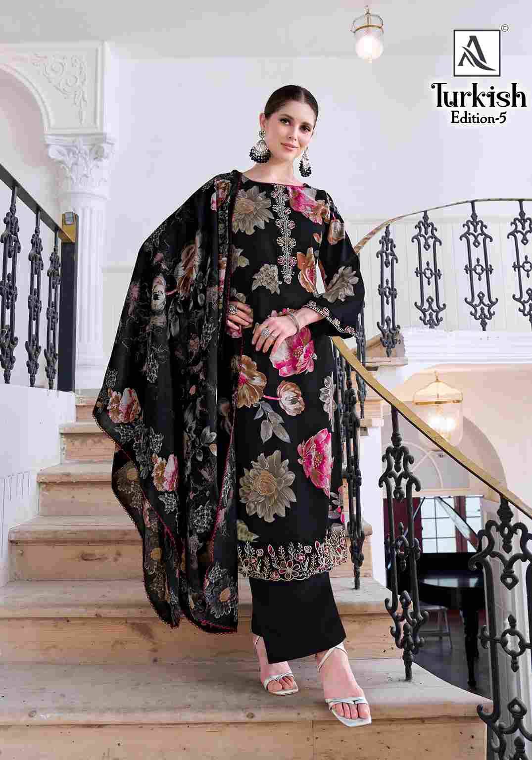 Turkish Vol-5 By Alok Suit 2203-1016-01 To 2203-1016-06 Series Beautiful Festive Suits Colorful Stylish Fancy Casual Wear & Ethnic Wear Viscose Rayon Dresses At Wholesale Price