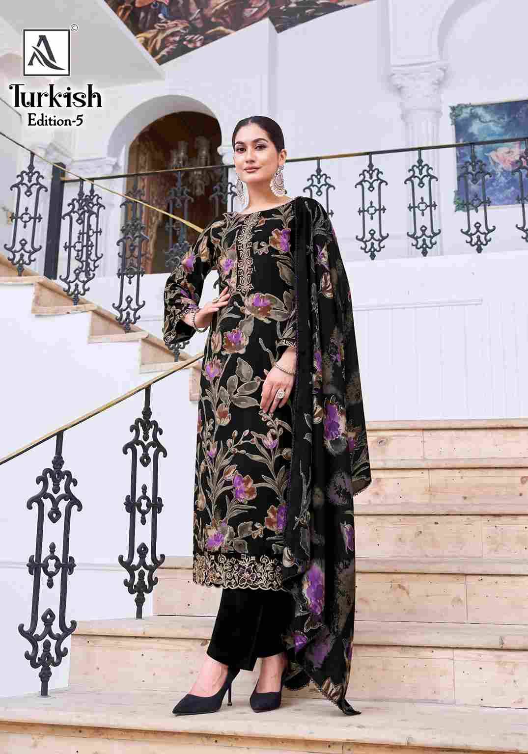 Turkish Vol-5 By Alok Suit 2203-1016-01 To 2203-1016-06 Series Beautiful Festive Suits Colorful Stylish Fancy Casual Wear & Ethnic Wear Viscose Rayon Dresses At Wholesale Price