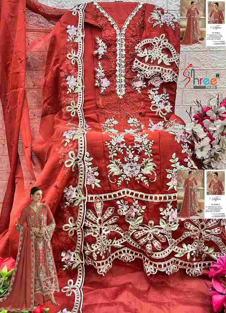 Shree Fabs Hit Design SF-5538 Colours Vol-2 By Shree Fabs SF-5538-D To SF-5538-G Series Beautiful Stylish Pakistani Suits Fancy Colorful Casual Wear & Ethnic Wear & Ready To Wear Chiffon Embroidery Dresses At Wholesale Price