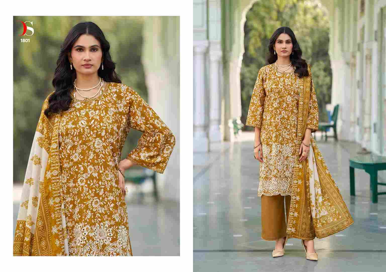 Bin Saeed Vol-18 By Deepsy Suits 1801 To 1808 Series Designer Pakistani Suits Beautiful Stylish Fancy Colorful Party Wear & Occasional Wear Pure Cotton Dresses At Wholesale Price