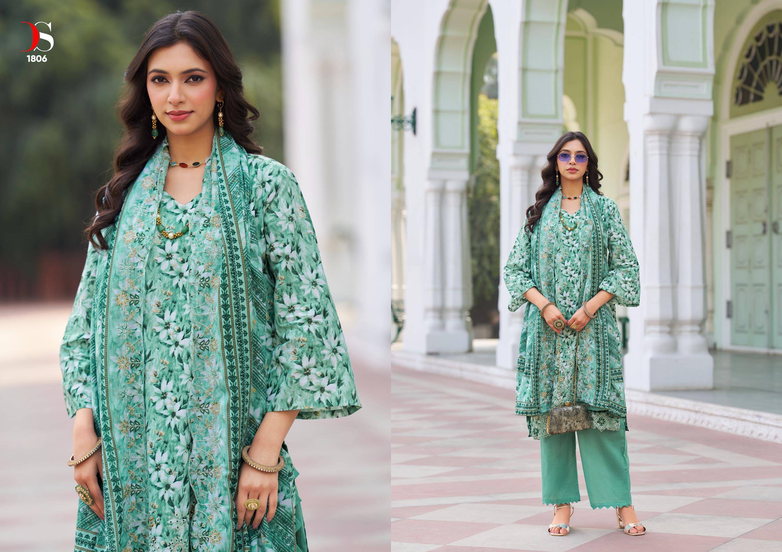 Bin Saeed Vol-18 By Deepsy Suits 1801 To 1808 Series Designer Pakistani Suits Beautiful Stylish Fancy Colorful Party Wear & Occasional Wear Pure Cotton Dresses At Wholesale Price