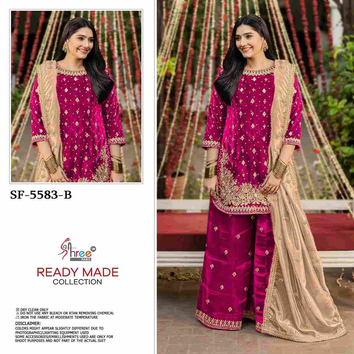 Shree Fabs Hit Design SF-5583 Colours By Shree Fabs SF-5583-A To SF-5583-D Series Beautiful Stylish Pakistani Suits Fancy Colorful Casual Wear & Ethnic Wear & Ready To Wear Jimmy Choo Embroidery Dresses At Wholesale Price