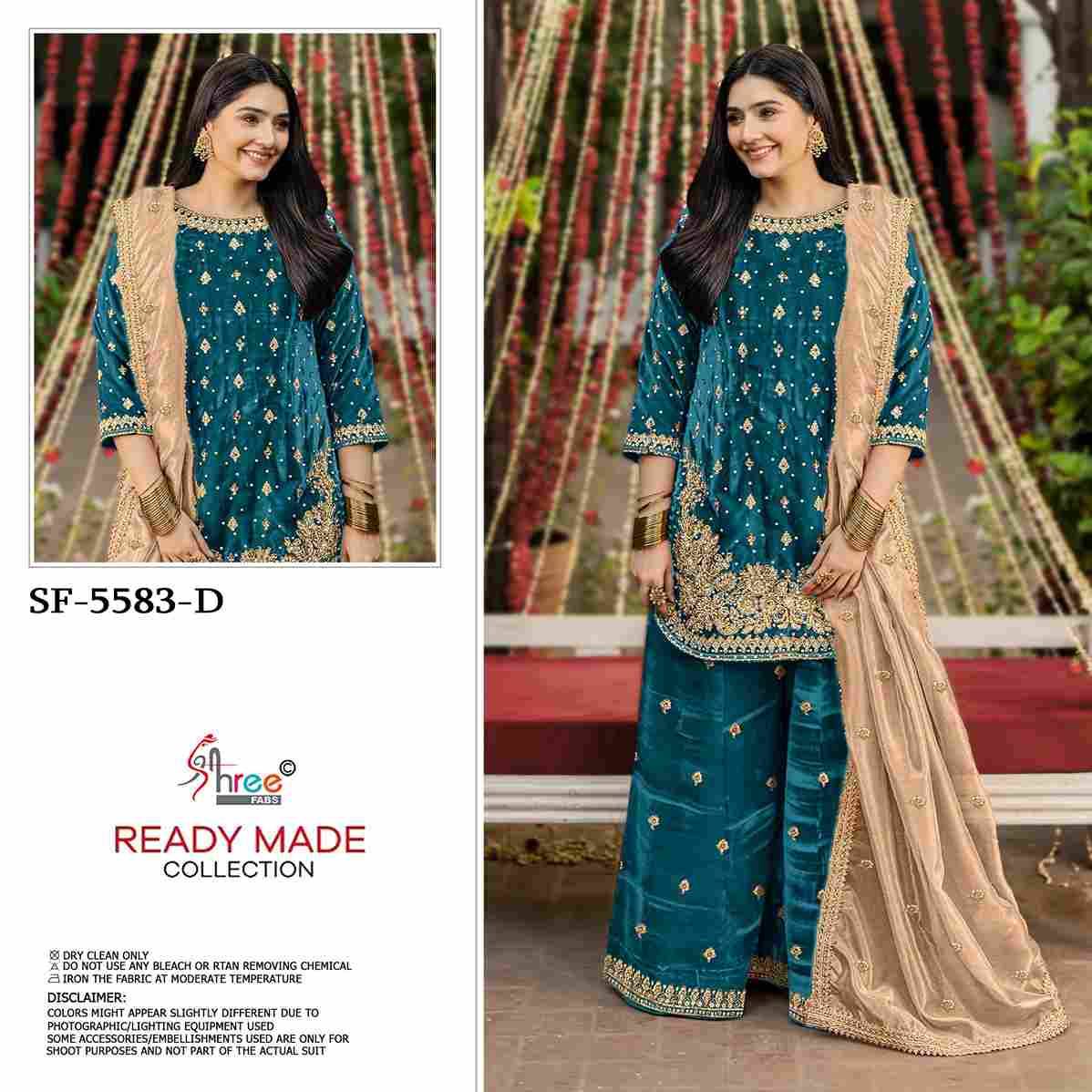 Shree Fabs Hit Design SF-5583 Colours By Shree Fabs SF-5583-A To SF-5583-D Series Beautiful Stylish Pakistani Suits Fancy Colorful Casual Wear & Ethnic Wear & Ready To Wear Jimmy Choo Embroidery Dresses At Wholesale Price