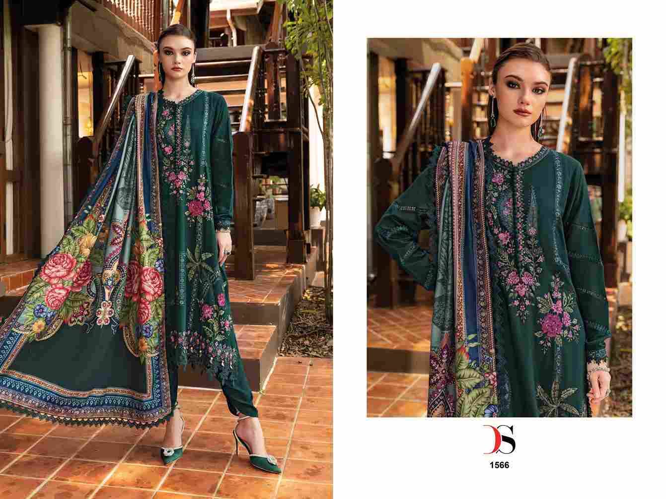 Maria.B. Premium Embroidered Rayon Vol-5 By Deepsy Suits 1561 To 1566 Series Designer Pakistani Suits Beautiful Stylish Fancy Colorful Party Wear & Occasional Wear Pure Viscose Rayon Dresses At Wholesale Price