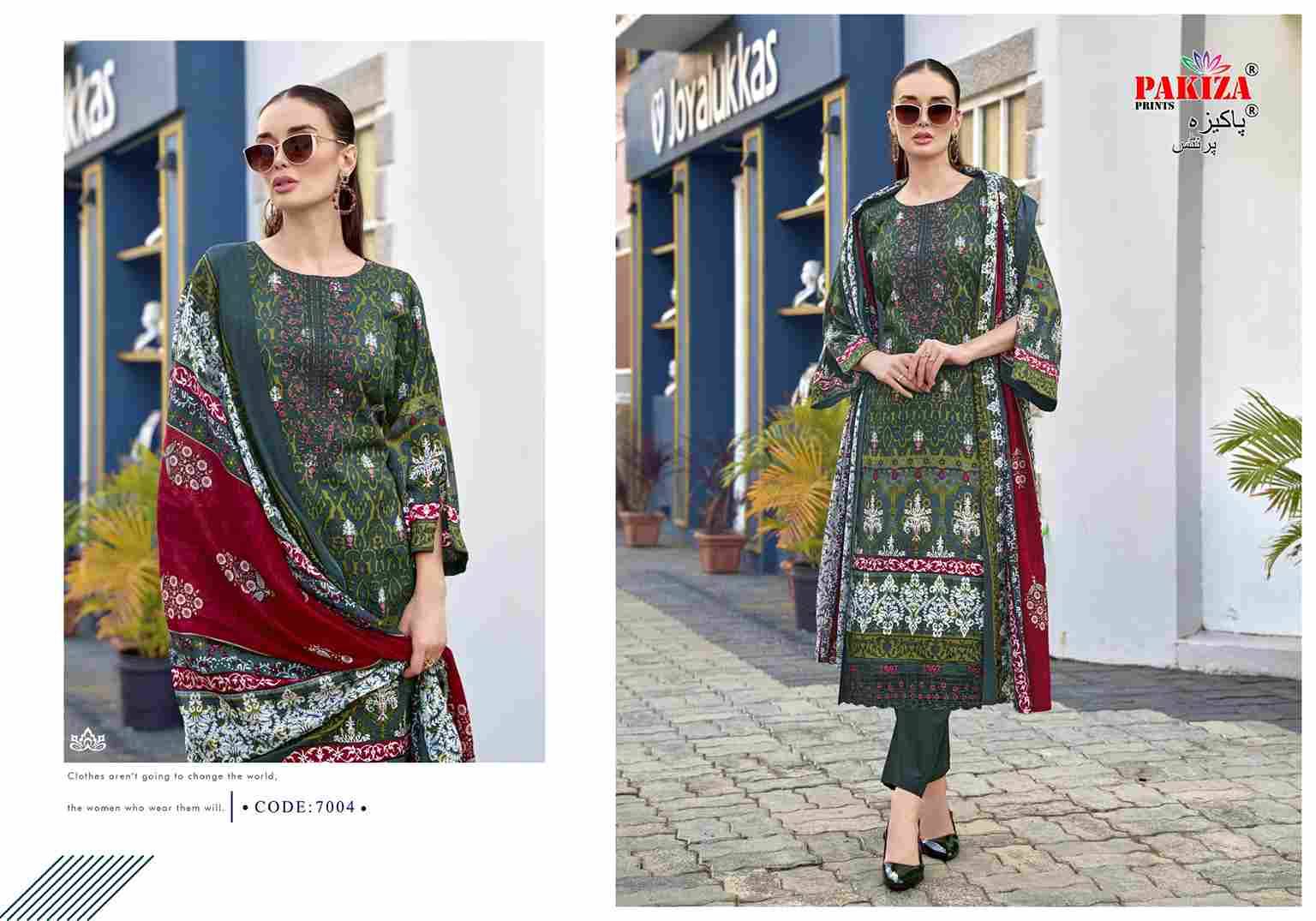 Farmaish Vol-7 By Pakiza Prints 7001 To 7004 Series Beautiful Festive Suits Stylish Fancy Colorful Party Wear & Occasional Wear Jam Satin Print Dresses At Wholesale Price