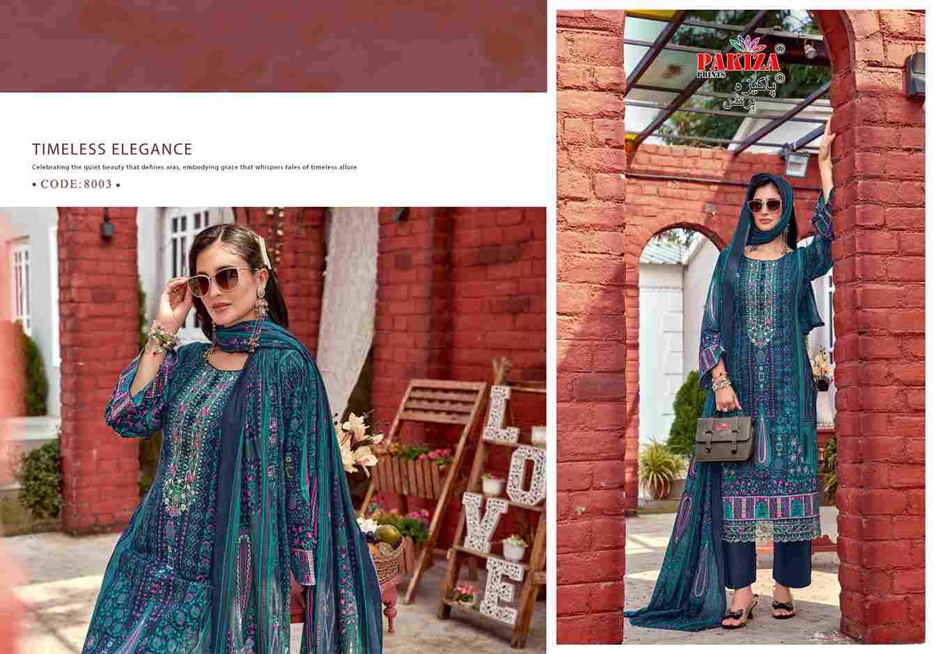 Farmaish Vol-8 By Pakiza Prints 8001 To 8004 Series Beautiful Festive Suits Stylish Fancy Colorful Party Wear & Occasional Wear Jam Satin Print Dresses At Wholesale Price