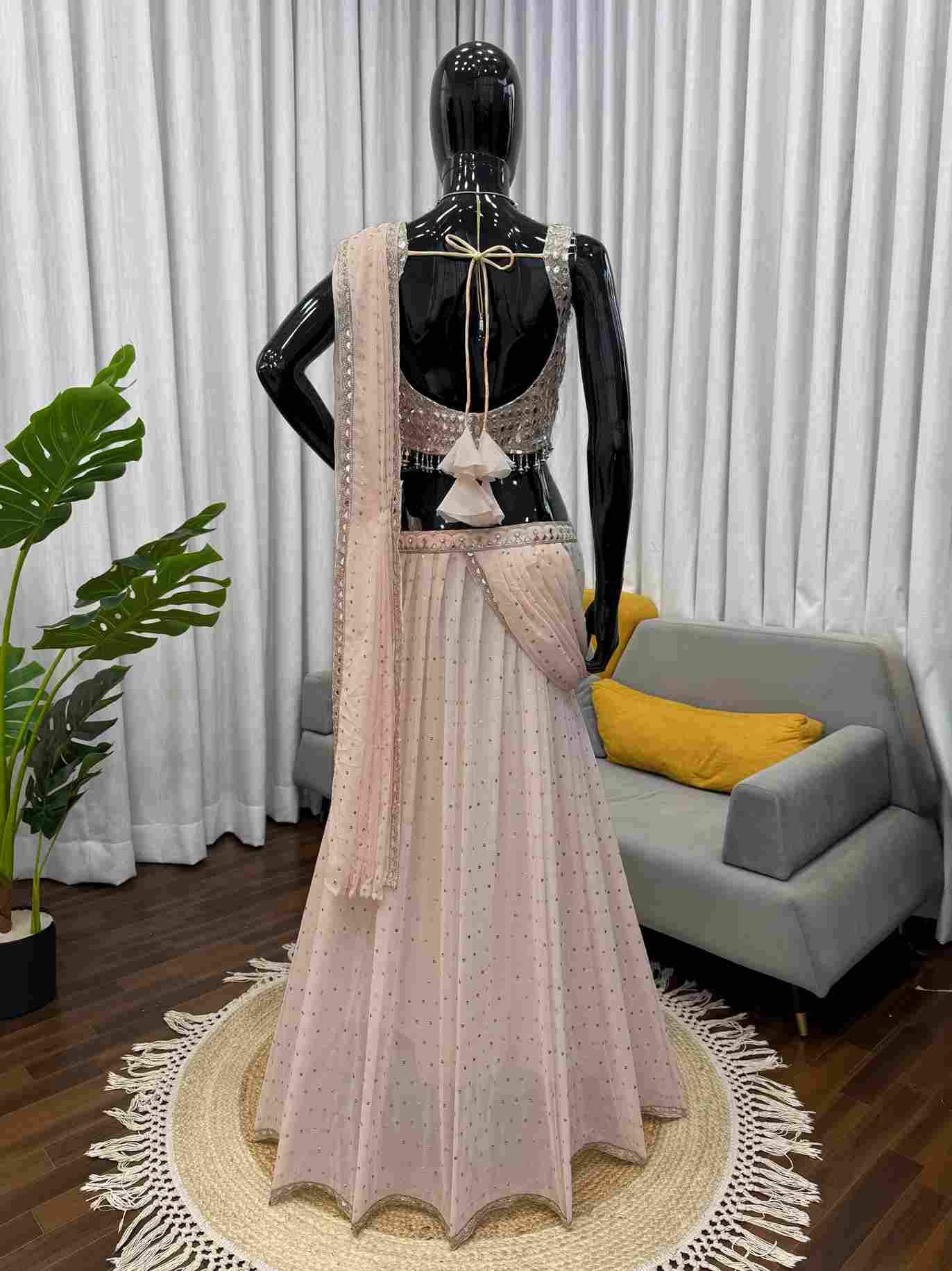 R-6464 By Fashid Wholesale Suits Beautiful Fancy Colorful Stylish Party Wear & Occasional Wear Faux Georgette Lehenga At Wholesale Price