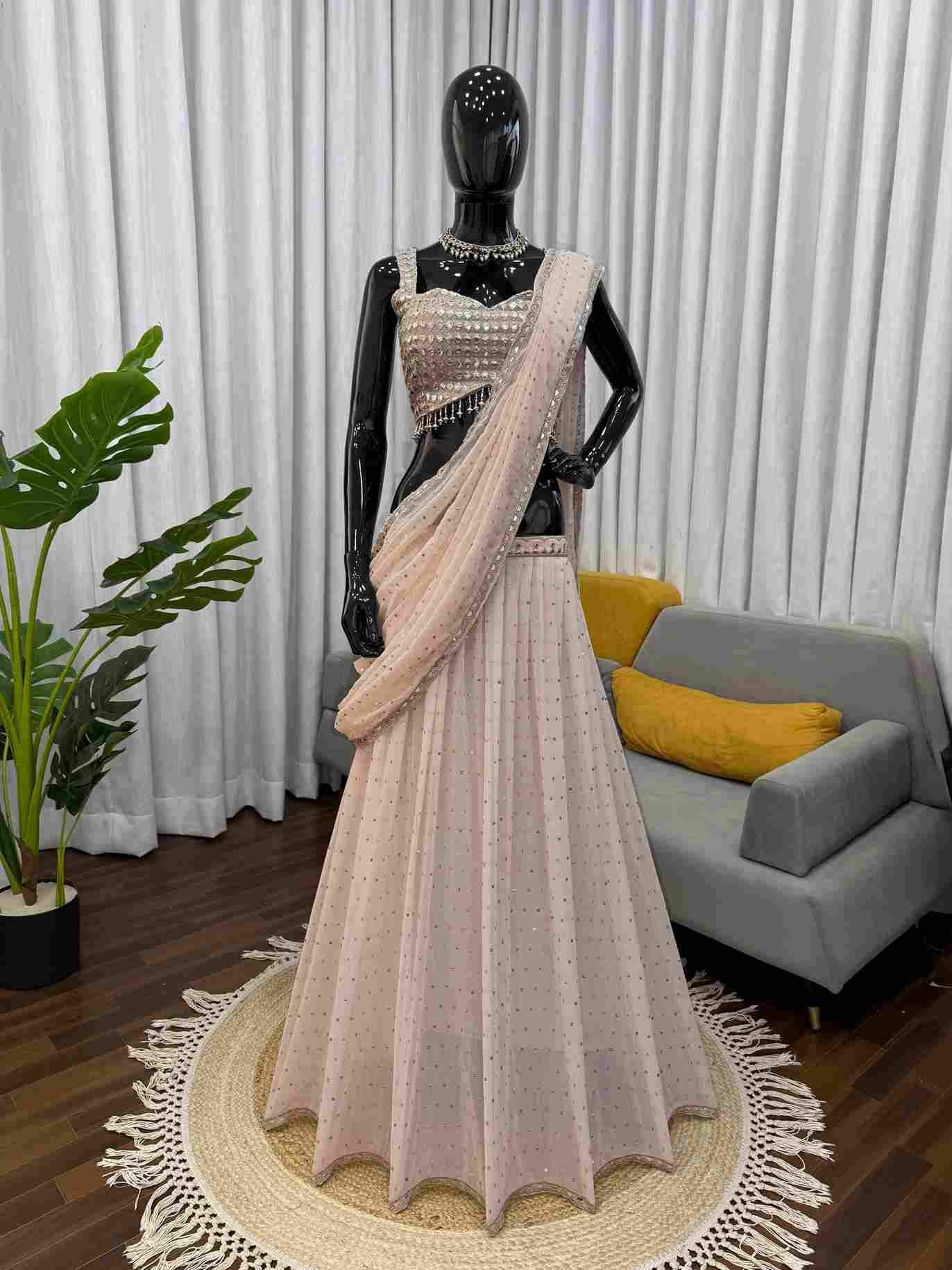 R-6464 By Fashid Wholesale Suits Beautiful Fancy Colorful Stylish Party Wear & Occasional Wear Faux Georgette Lehenga At Wholesale Price