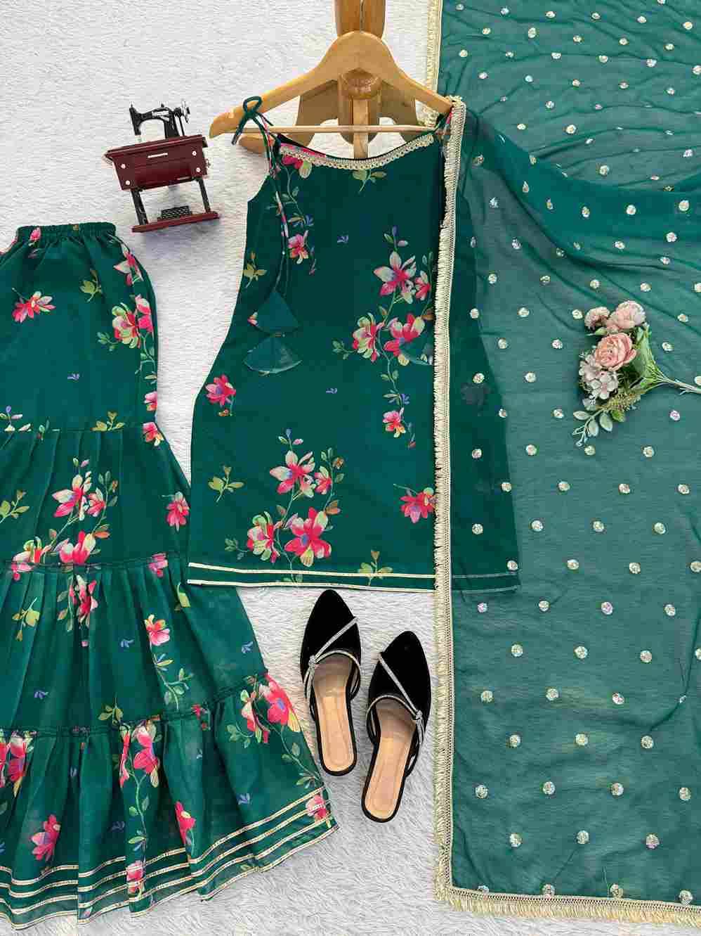 K-1562 By Fashid Wholesale Designer Suits Beautiful Fancy Colorful Stylish Party Wear & Occasional Wear Faux Georgette Dresses At Wholesale Price