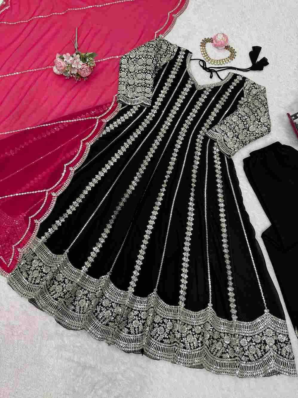K-1521 By Fashid Wholesale 01 To 02 Series Beautiful Festive Suits Colorful Stylish Fancy Casual Wear & Ethnic Wear Faux Georgette Dresses At Wholesale Price