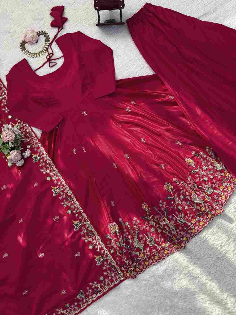K-1556 By Fashid Wholesale 01 To 02 Series Special Indian Traditional Wear Collection Beautiful Stylish Fancy Colorful Party Wear & Occasional Wear Natural Crepe Silk Dresses At Wholesale Price