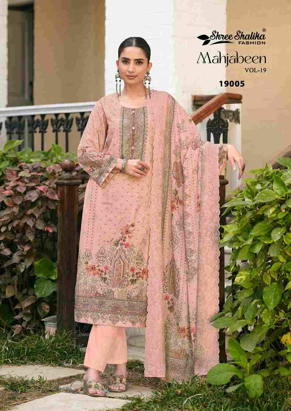 Mahjabeen Vol-19 By Shree Shalika Fashion 19001 To 19006 Series Beautiful Stylish Festive Suits Fancy Colorful Casual Wear & Ethnic Wear & Ready To Wear Cotton Lawn Print Dresses At Wholesale Price