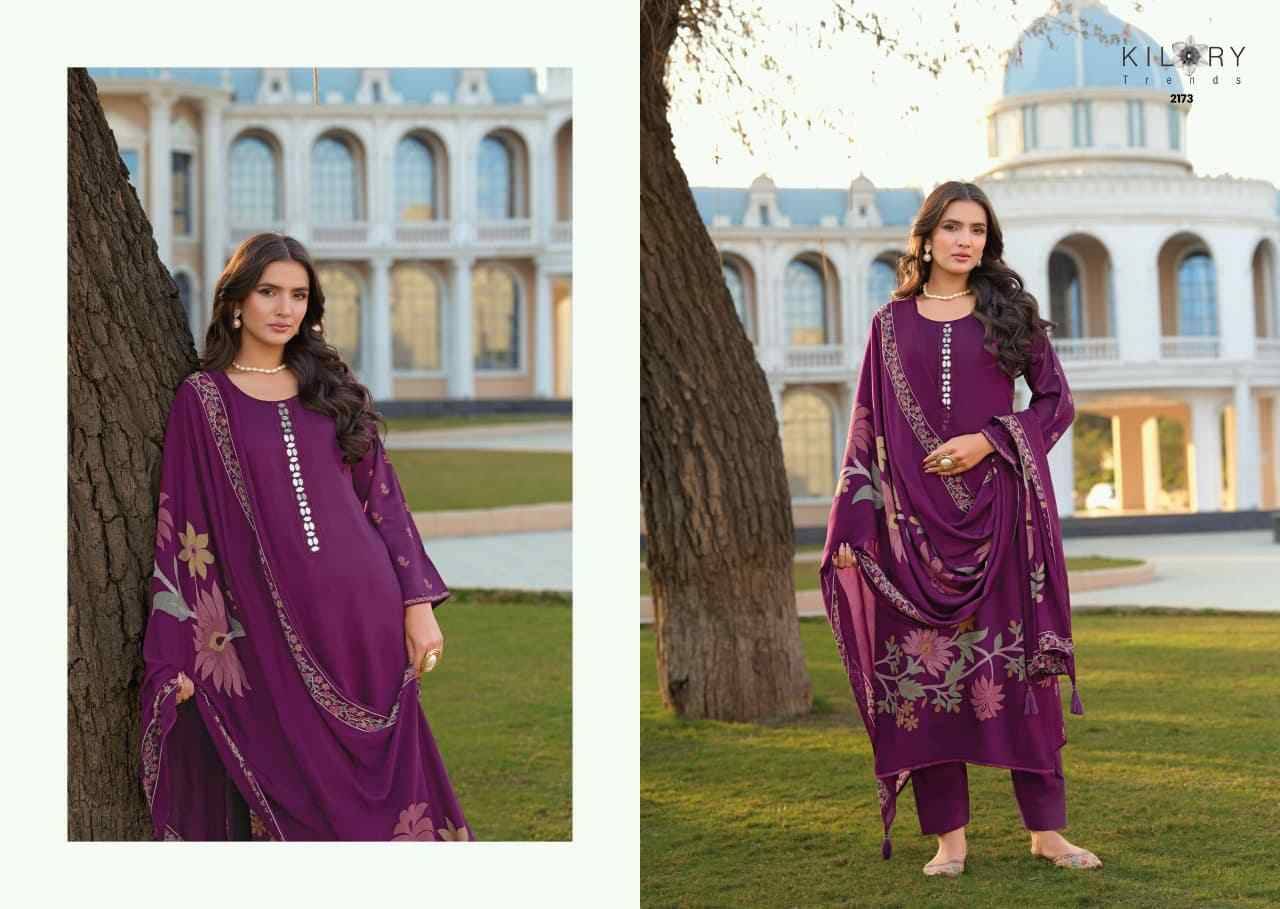 Dhun By Kilory 2171 To 2176 Series Beautiful Festive Suits Colorful Stylish Fancy Casual Wear & Ethnic Wear Pure Silk Dresses At Wholesale Price