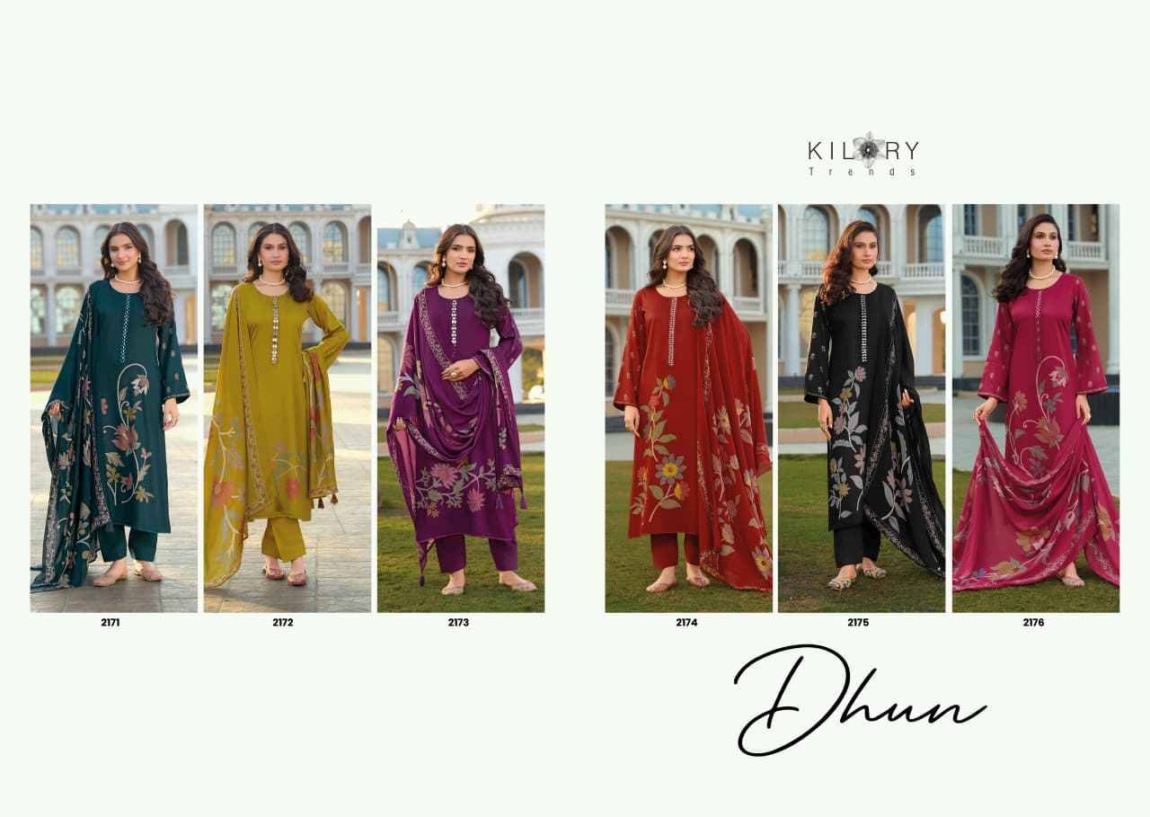 Dhun By Kilory 2171 To 2176 Series Beautiful Festive Suits Colorful Stylish Fancy Casual Wear & Ethnic Wear Pure Silk Dresses At Wholesale Price
