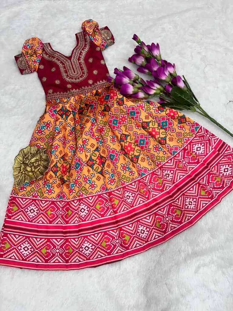 Pv-Kids-Gown Vol-38 By Fashid Wholesale Designer Stylish Fancy Colorful Beautiful Party Wear & Ethnic Wear Collection Pure Silk Gowns At Wholesale Price