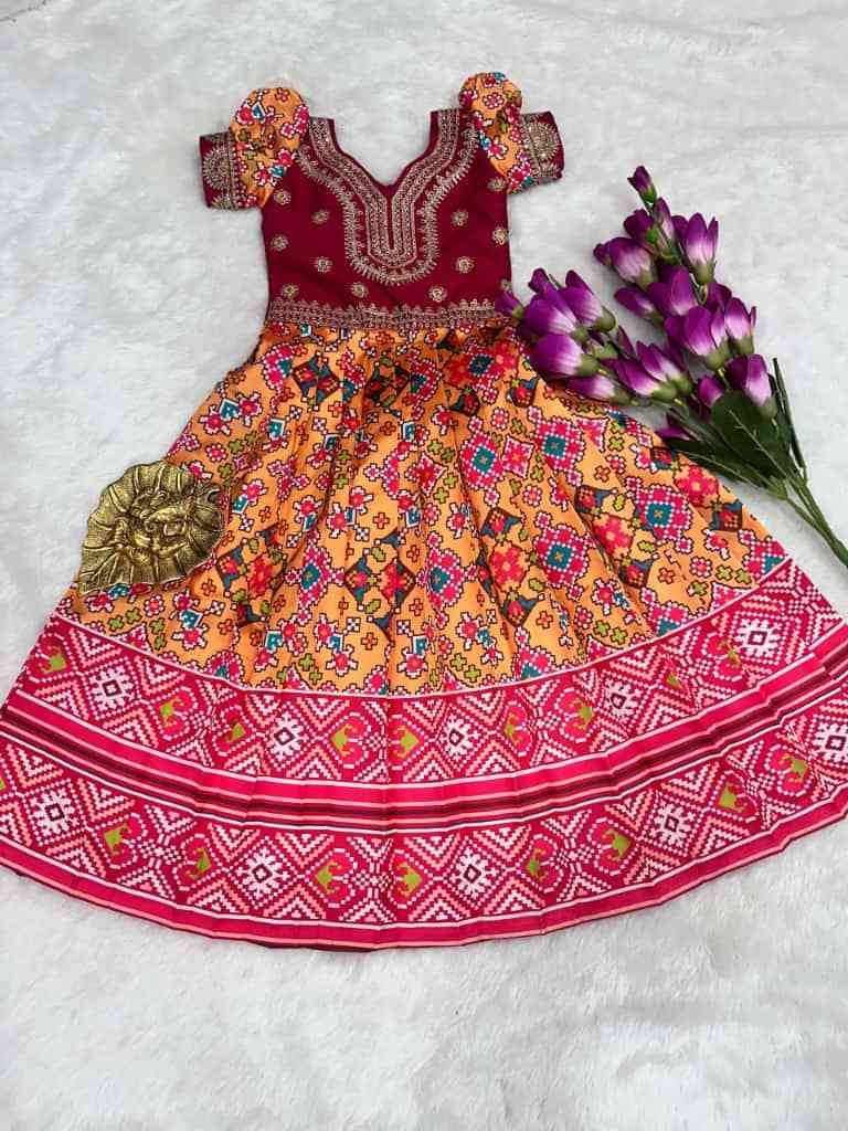 Pv-Kids-Gown Vol-38 By Fashid Wholesale Designer Stylish Fancy Colorful Beautiful Party Wear & Ethnic Wear Collection Pure Silk Gowns At Wholesale Price