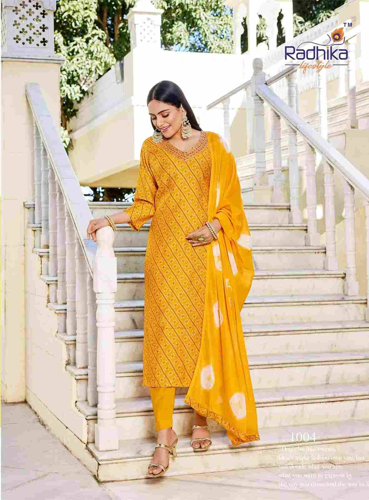 Suhag Vol-1 By Radhika Lifestyle 1001 To 1008 Series Beautiful Stylish Festive Suits Fancy Colorful Casual Wear & Ethnic Wear & Ready To Wear Berlin Dresses At Wholesale Price