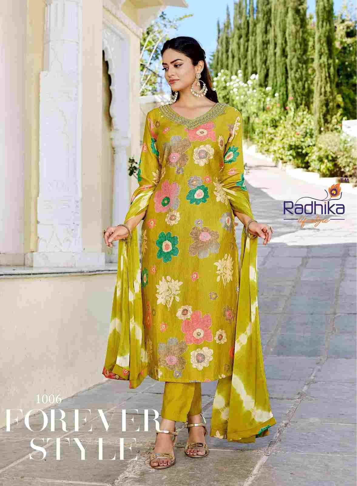 Suhag Vol-1 By Radhika Lifestyle 1001 To 1008 Series Beautiful Stylish Festive Suits Fancy Colorful Casual Wear & Ethnic Wear & Ready To Wear Berlin Dresses At Wholesale Price