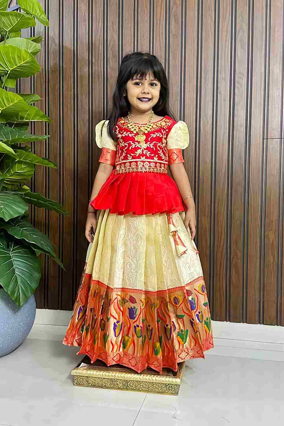 Pv-Kids Lehenga Vol-36 By Fashid Wholesale 01 To 04 Series Designer Beautiful Collection Occasional Wear & Party Wear Pure Silk Lehenga At Wholesale Price