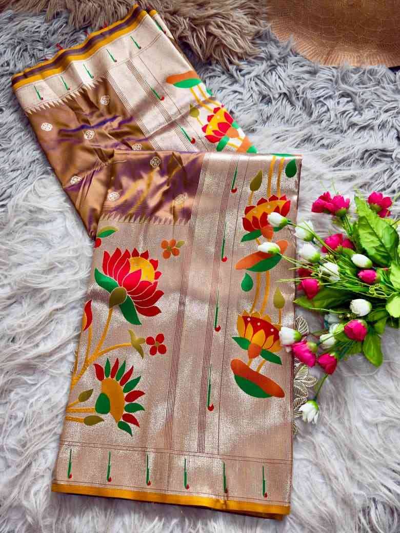 Vv-75 By Fashid Wholesale 01 To 08 Series Indian Traditional Wear Collection Beautiful Stylish Fancy Colorful Party Wear & Occasional Wear Paithani Silk Sarees At Wholesale Price