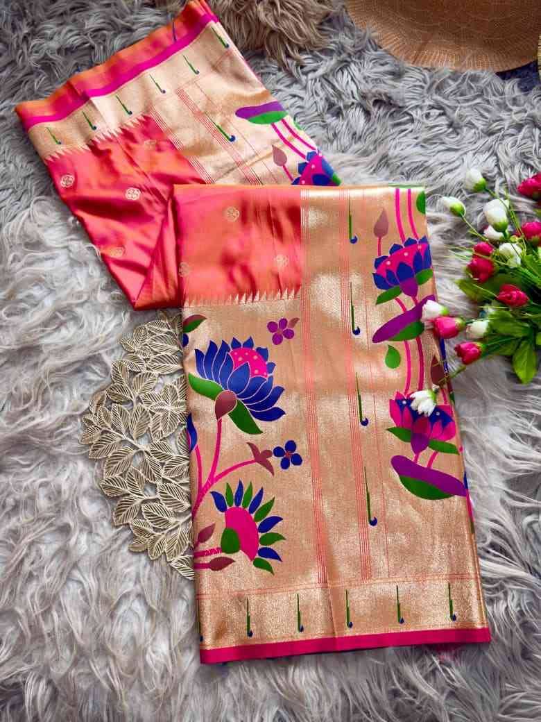 Vv-75 By Fashid Wholesale 01 To 08 Series Indian Traditional Wear Collection Beautiful Stylish Fancy Colorful Party Wear & Occasional Wear Paithani Silk Sarees At Wholesale Price