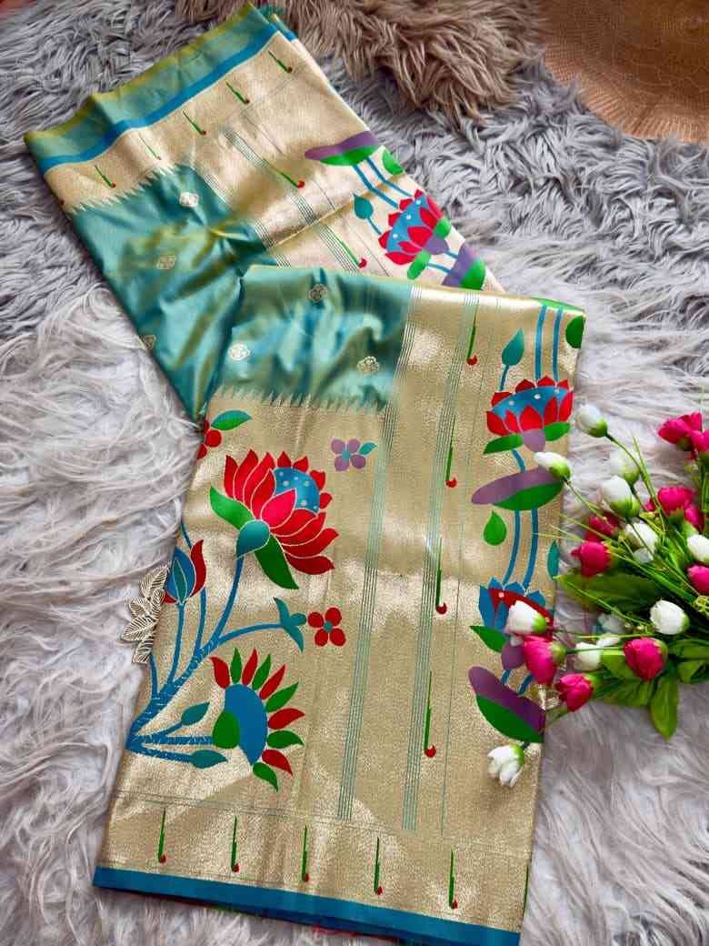Vv-75 By Fashid Wholesale 01 To 08 Series Indian Traditional Wear Collection Beautiful Stylish Fancy Colorful Party Wear & Occasional Wear Paithani Silk Sarees At Wholesale Price