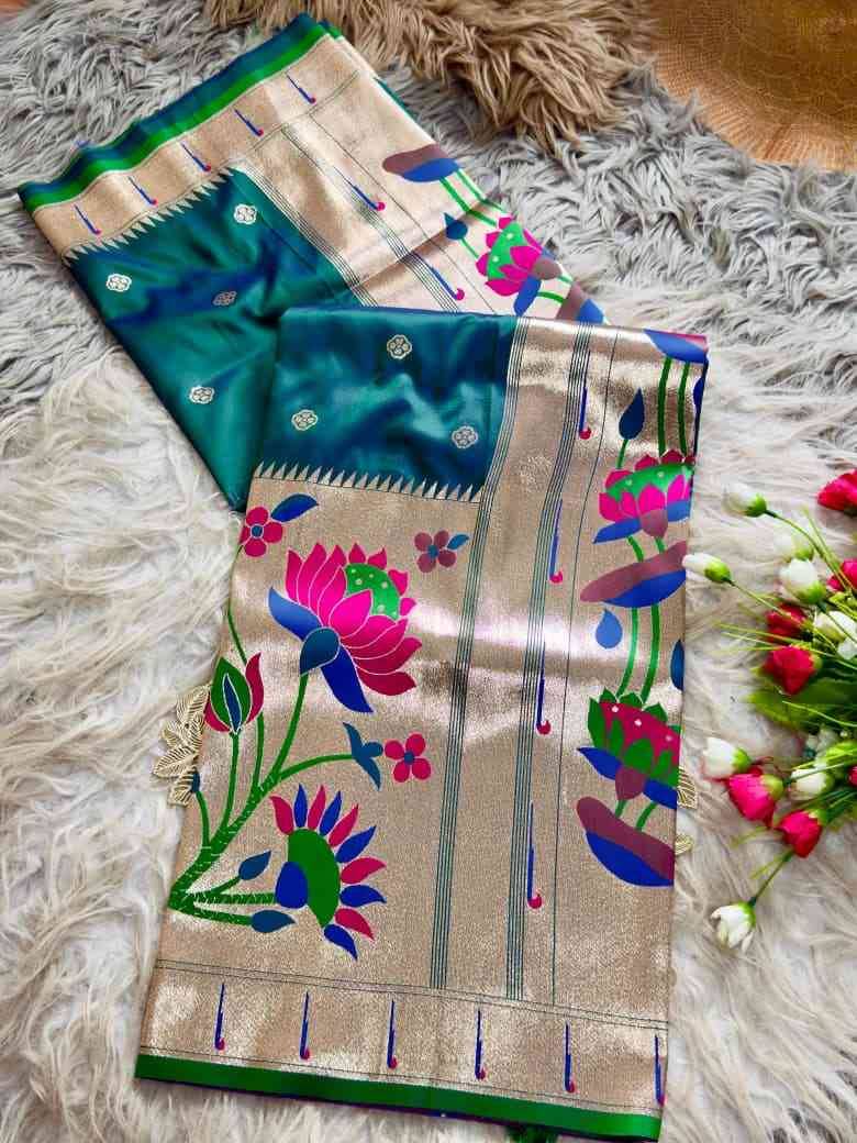 Vv-75 By Fashid Wholesale 01 To 08 Series Indian Traditional Wear Collection Beautiful Stylish Fancy Colorful Party Wear & Occasional Wear Paithani Silk Sarees At Wholesale Price