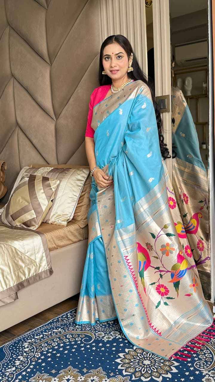Vv-83 By Fashid Wholesale 01 To 05 Series Indian Traditional Wear Collection Beautiful Stylish Fancy Colorful Party Wear & Occasional Wear Paithani Silk Sarees At Wholesale Price
