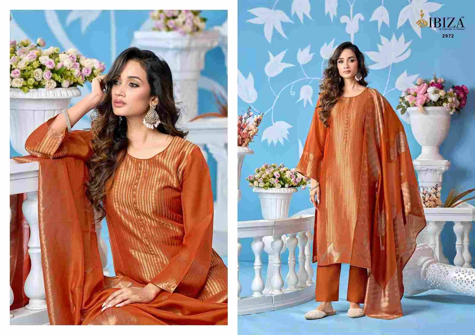 Aghasi By Ibiza 2971 To 2974 Series Designer Festive Suits Beautiful Fancy Stylish Colorful Party Wear & Occasional Wear Pure Bangalori Silk Jacquard Dresses At Wholesale Price