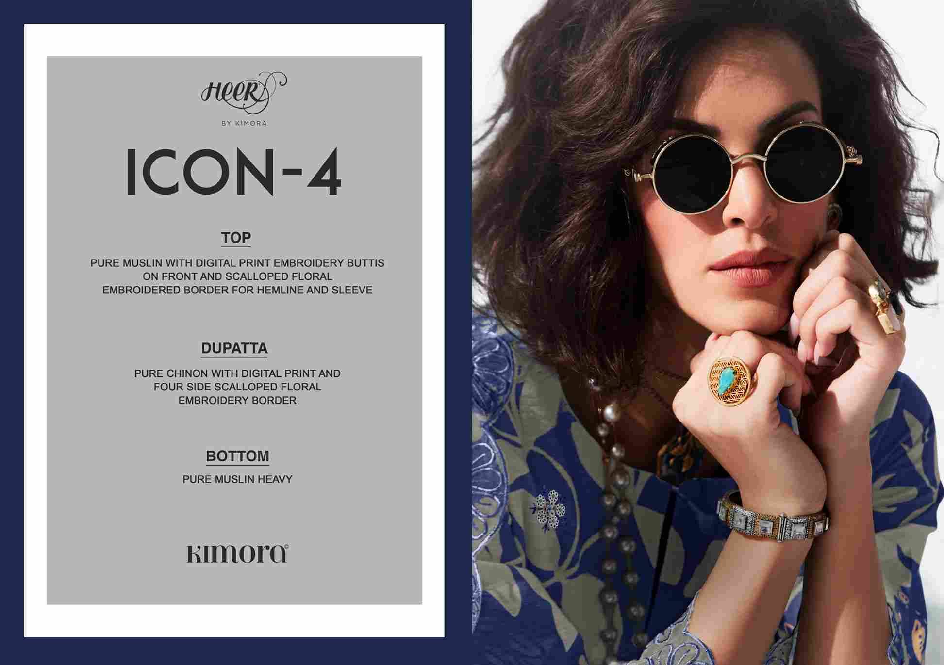 Icon Vol-4 By Kimora Fashion 9921 To 9926 Series Designer Festive Suits Collection Beautiful Stylish Fancy Colorful Party Wear & Occasional Wear Pure Muslin Dresses At Wholesale Price