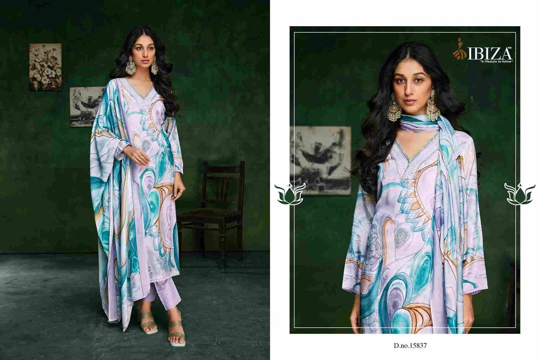 Flair Glory By Ibiza 15836 To 15839 Series Designer Festive Suits Beautiful Fancy Stylish Colorful Party Wear & Occasional Wear Pure Bemberg Muslin Dresses At Wholesale Price