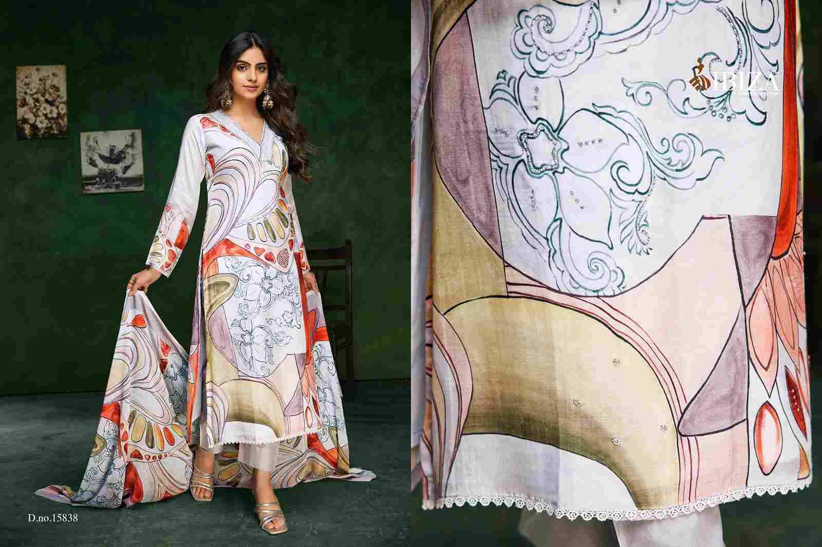 Flair Glory By Ibiza 15836 To 15839 Series Designer Festive Suits Beautiful Fancy Stylish Colorful Party Wear & Occasional Wear Pure Bemberg Muslin Dresses At Wholesale Price