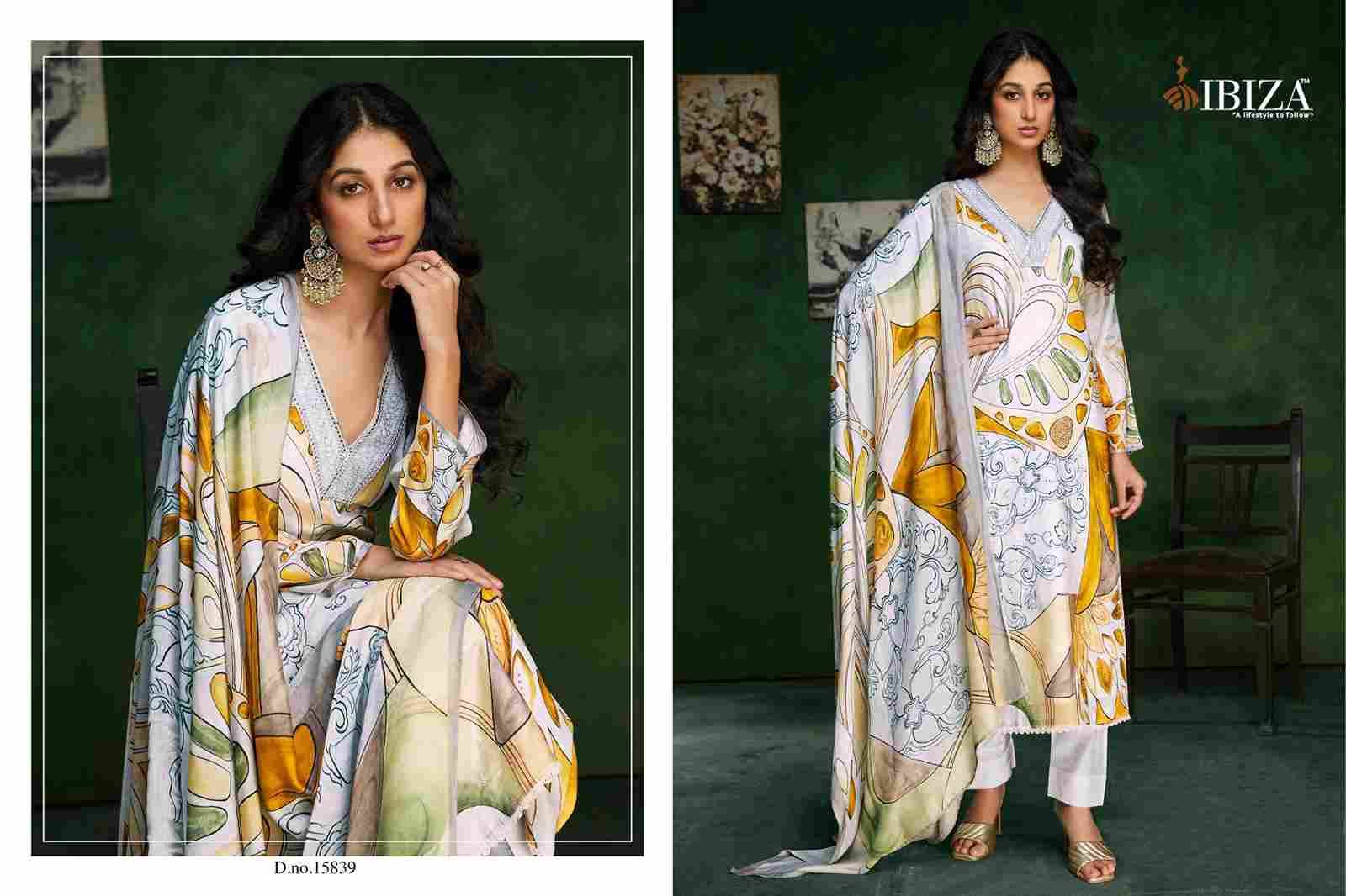 Flair Glory By Ibiza 15836 To 15839 Series Designer Festive Suits Beautiful Fancy Stylish Colorful Party Wear & Occasional Wear Pure Bemberg Muslin Dresses At Wholesale Price